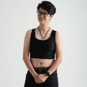 GenderBender Half Binder for Soft Chest Binding Black Size XL